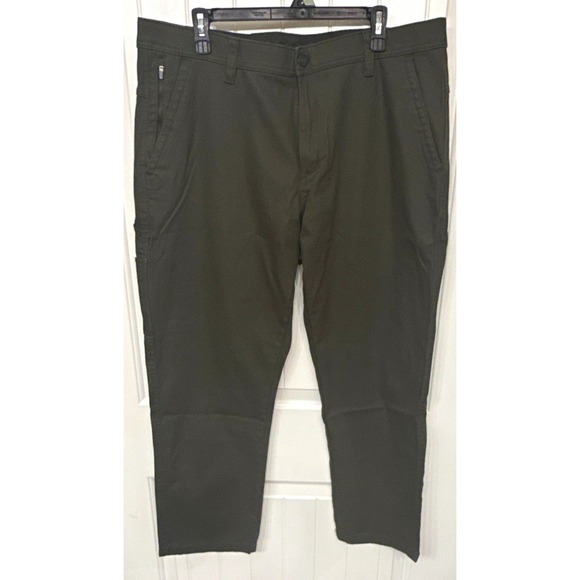 Weatherproof Other - Weatherproof Men's Olive Twill Stretch Cargo Pants Flat Front Tapered 38W NWOT